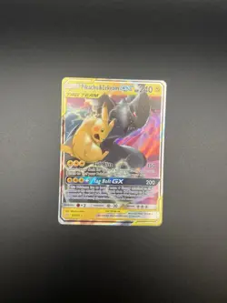 Pokemon TCG Pikachu & Zekrom GX 33/181 Sm-Team Up Holo NM - Image 1