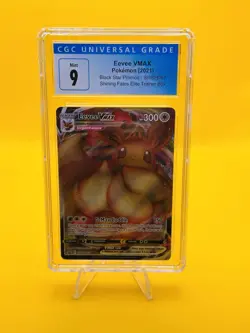 2021 Pokemon Shining Fates SWSH087 Eevee VMAX Black Star Promo CGC 9 - Image 1