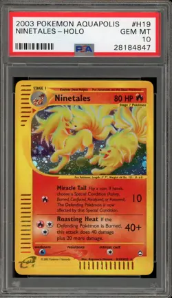 Pokemon Ninetales Aquapolis Holo Rare #H19 PSA 10 Gem Mint - Image 1