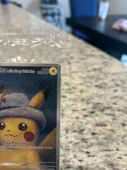2023 Pokemon SVP EN Van Gogh Black Star Promo #085 Pikachu Grey Felt Hat #2 - Image 3