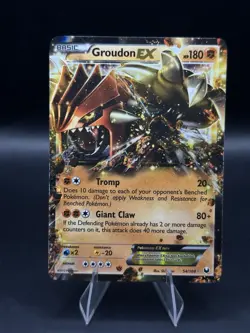 Groudon EX 54/108 Dark Explorers Holo Rare Pokemon NM - Image 1