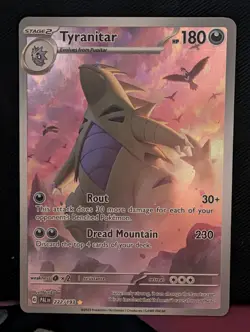 Pokemon Tyranitar 222/193 SV Paldea Evolved Illustration Rare - Image 1