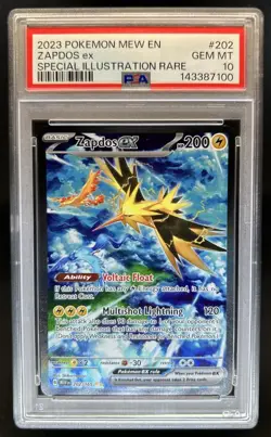 2023 Pokemon SV 151 Zapdos ex Special Illustration Rare #202/165 PSA 10 GEM MINT - Image 1