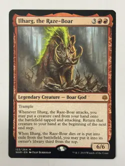 MTG Ilharg, the Raze-Boar - War of the Spark - Mythic - Magic the Gathering - Image 1