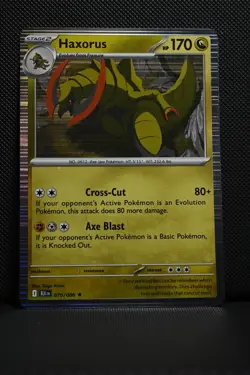 Haxorus 070/086 Rare Black Bolt Pokemon Holo NM - Image 1