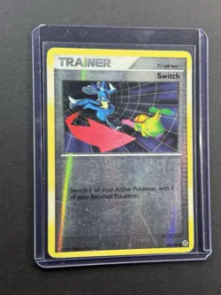 2007 Pokemon Switch Trainer Common Reverse Holo 119/130 Diamond & Pearl English - Image 1