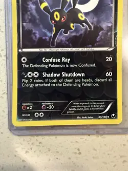 Umbreon 61/108 Dark Explorers Reverse Holo -(LP) - Pokemon TCG - Image 5