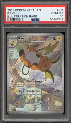 Pokemon Raichu Paldea Evolved Illustration Rare #211 PSA 10 Gem Mint - Image 1