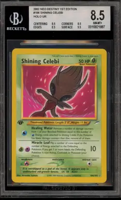Pokemon Shining Celebi Neo Destiny 1st Edition Holo Secret Rare #106 BGS 8.5 - Image 1
