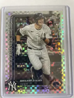 2025 Topps Chrome Update Series - Rookie Debut Ben Rice #USC138 X-Fractor (RC) - Image 1