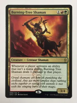 MTG Burning-Tree Shaman - Ravnica Allegiance: Guild Kits - Rare - Magic - Image 1