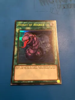 YUGIOH Ultra Rare Moray Of Avarice POTE-EN084 1st Edition - Image 1