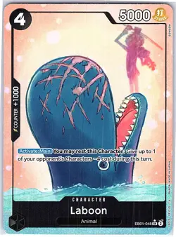 One-Piece EB01-048 Laboon (048) (Alternate Art) SR Extra Booster: Memorial Colle - Image 1