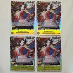 One Piece TCG Boa Hancock Op14-112 SR Playset 4x The Azure Sea’s Seven English - Image 1