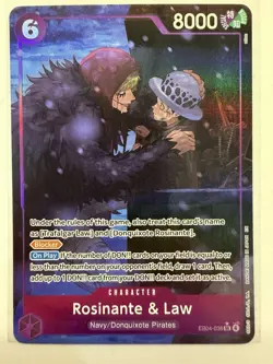 One Piece OP14 - The Azure Sea's Seven - EB04-038 - Rosinante & Law - SR Alt Art - Image 1
