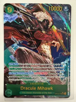 One Piece Dracule Mihawk SEC Alt Art OP14-119 The Azure Sea's Seven English MINT - Image 1
