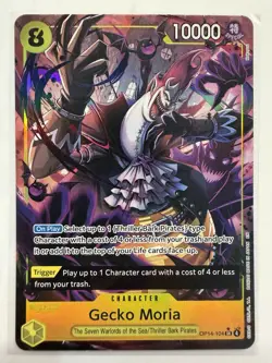 One Piece TCG - Gecko Moria OP14-104 (R) Alt Art The Azure Sea's Seven Eng NM/M - Image 1