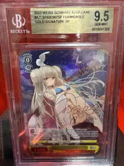 Weiss Schwarz Azur Lane SP Formidable Gold Signed AZL/S102-E007SP BGS 9.5 Specia - Image 1