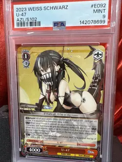 Weiss Schwarz U-47 Azur Lane AZL/S102-E092 Common Graded PSA 9 - Image 1