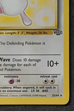 Pokemon TCG Wigglytuff 32/64 Jungle Non-Holo Rare Card Vintage WOTC - LP - Image 5