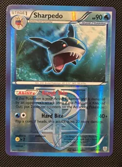Sharpedo 33/135 2012 B&W Plasma Storm Pokemon Card Reverse Holo Rare - Image 1