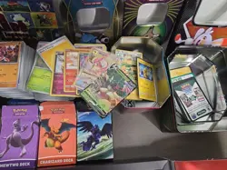 Pokemon Card Lot Mixed English & Non-English: Modern/Vintage Damaged-MP Pokemon - Image 4