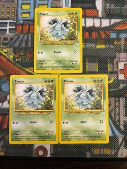 Pokemon Card Neo Destiny Pineco 77/105 Common (x3) - Vintage - Set Of 3 💎🔥 - Image 1