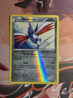 Skarmory 96/149 Boundaries Crossed Reverse Holo Pokemon Card LP NM - Image 2