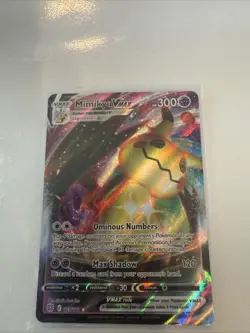 Pokemon Mimikyu VMAX Ultra Rare Foil 069/172 Brilliant Stars 300 HP Psychic Card - Image 1