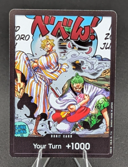 One Piece DON!! Card Sanji Zoro (Alternate Art) Foil - Wings of the Captain OP06 - Image 1