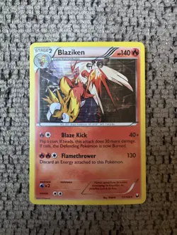 2012 Pokemon Dark Explorers 17/108 Blaziken Holo NM Rare Card collection Vintage - Image 1