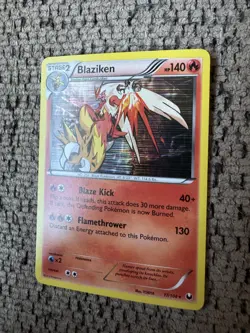 2012 Pokemon Dark Explorers 17/108 Blaziken Holo NM Rare Card collection Vintage - Image 3