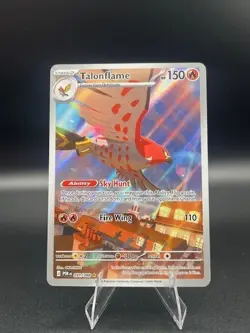 Talonflame 091/088 Illustration Rare Holo Full Art Pokemon Card NM Scarlet & Vio - Image 1