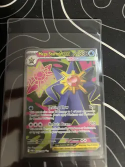 Mega Starmie EX Pokemon TCG Holo Card 330 HP Water Type 142/088 Perfect Order - Image 1