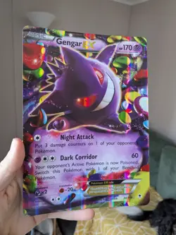 Gengar EX 34/119 Phantom Forces Jumbo Black Star Promo Pokemon Card 2014 PSA TCG - Image 1