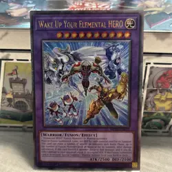 Wake Up Your Elemental Hero Quarter Century Secret Rare Card MP24-EN018 - Image 1