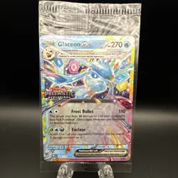 Glaceon ex 026/131 Prismatic Evolutions Stamped Promo Pokemon Card SEALED - Image 1