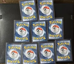 POKEMON *FAN ART* LOT OF 9 FULL ART CARDS Mint Condition Starry Night - Image 2