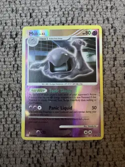 2007 Pokemon D&P Secret Wonders 56/132 Muk Reverse Holo Rare MINT card Vintage - Image 1