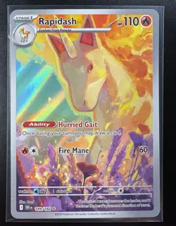Pokemon TCG Sv10: Destined Rivals Rapidash Holo Card 189/182 - Image 1