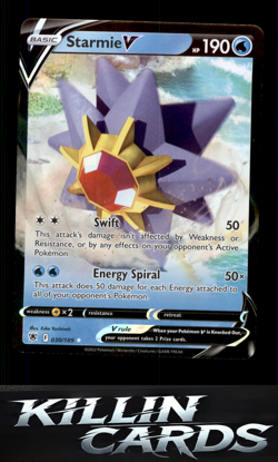 Starmie V 030/189 Pokemon Ultra Rare SWSH10: Astral Radiance Card NM - Image 1