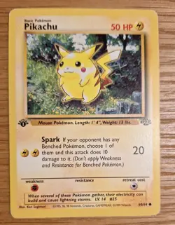 Pokemon Card Pikachu 1st Edition Jungle 60/64 - Image 1