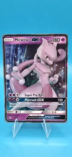 Pokemon Card Hidden Fates Mewtwo GX 31/68 Rare GX Holo - Image 1