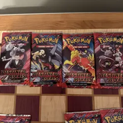 Pokemon Destined Rivals Art Set: New Sealed Packs Full Art Bundle (4 Packs) - Image 2