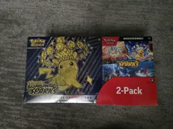 Pokemon Surging Sparks ETB + Booster Bundle Costco 2-pack Sealed - Image 1