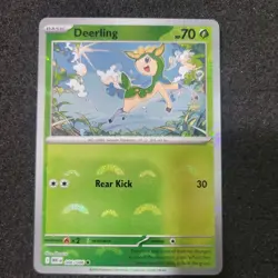 Pokemon TCG Deerling 006/086 Reverse Holo Poke Ball SV White Flare English NM - Image 1