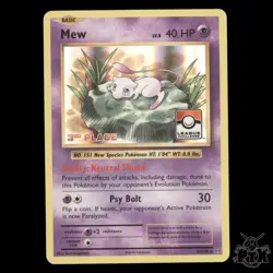 Mew Holo #53/108 Evolutions 3rd Place League Challenge LP Pokemon 2016 - Image 1
