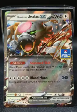 Pokemon Asia Exclusive Gym Promo Bloodmoon Ursaluna EX 141/167 - Image 1