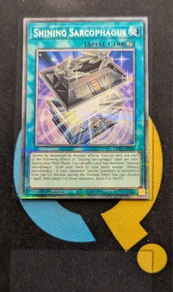 MP25-EN005 Shining Sarcophagus Starlight Rare 1st Edition YuGiOh Card - Image 1