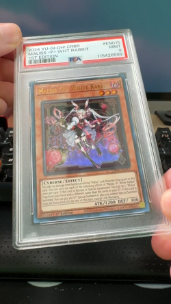 PSA 9 Yugioh Maliss P White Rabbit Ultra Rare 1st Edition CRBR-EN015 Crossover - Image 2
